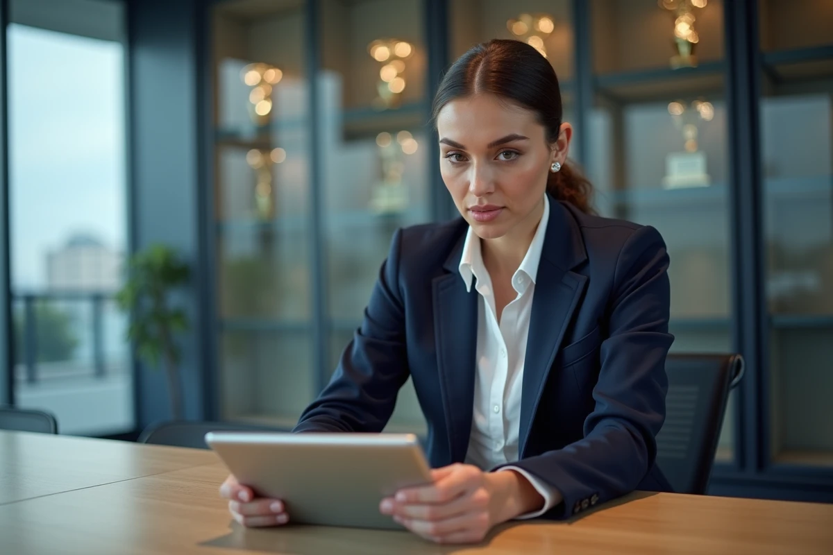 Analyste football en réunion au centre d