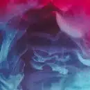 blue, red, and black smoke digital wallpaper